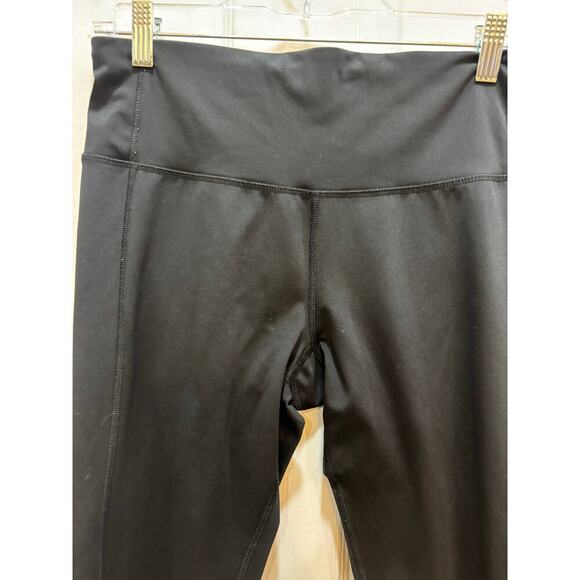 Champion Women L Black Ankle Length Rear back Zipper Pocket Athletic Gym - Picture 2 of 8